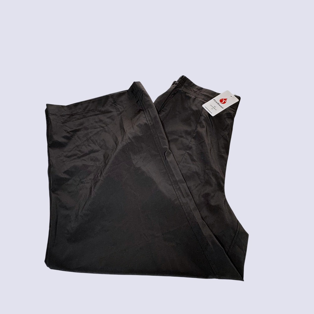 FireSwan Black Wide Leg‎ Lounge Pants XL Elastic Waist Minimalist XXK2806HS NEW